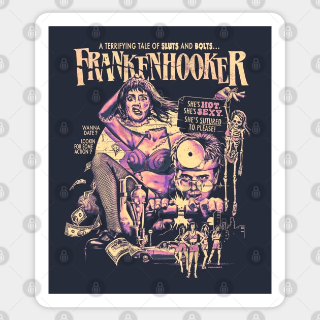 Horror Frankenhooker Sticker by OrcaDeep
